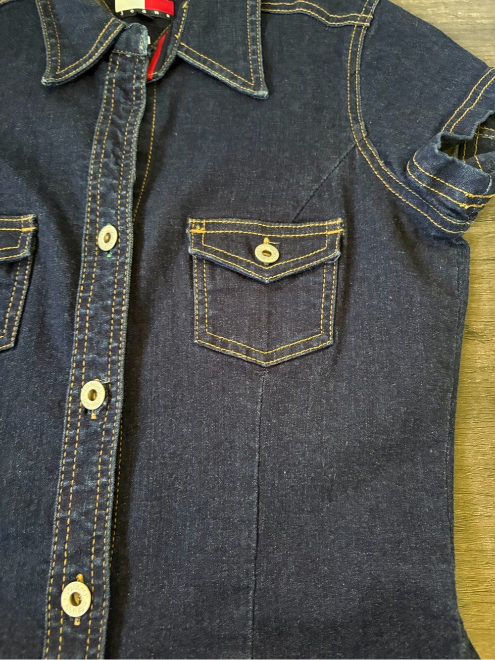 Vintage Y2K Tommy Hilfiger Denim Dress - Picture 3 of 8